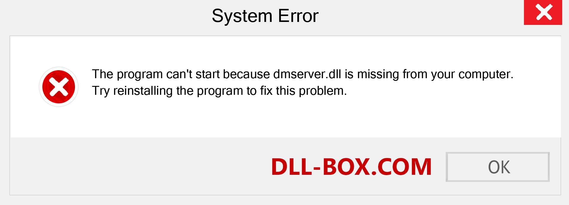  dmserver.dll file is missing?. Download for Windows 7, 8, 10 - Fix  dmserver dll Missing Error on Windows, photos, images